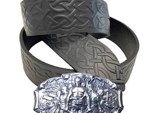 Ремінь Gorillas BBQ Вільні Духом bb75 120 см Чорний (5301-1)