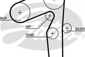 Ремень ГРМ для моделей: ALFA ROMEO (145, 146,156,166,156,147), FIAT (BRAVA,BRAVO,MAREA,MAREA,PALIO,MULTIPLA,STRADA,PUNT