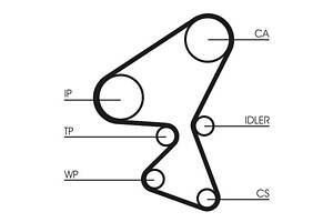 Ремень ГРМ OPEL MOKKA / PEUGEOT 301 / FORD ECOSPORT / PEUGEOT RIFTER 2011-2021 г.