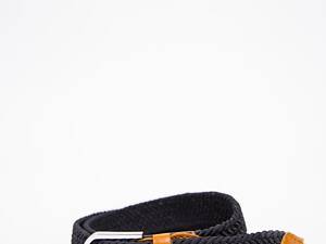 Ремень из ткани, унисекс черного цвета, 196R35T1W-1