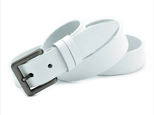 Ремінь жіночий шкіряний Weatro zhin-ua-33k-025 Білий