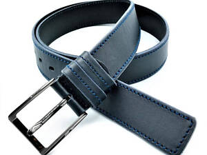 Ремень мужской кожаный Weatro Темно-синий 115,120 см lmn-mk38ua-023