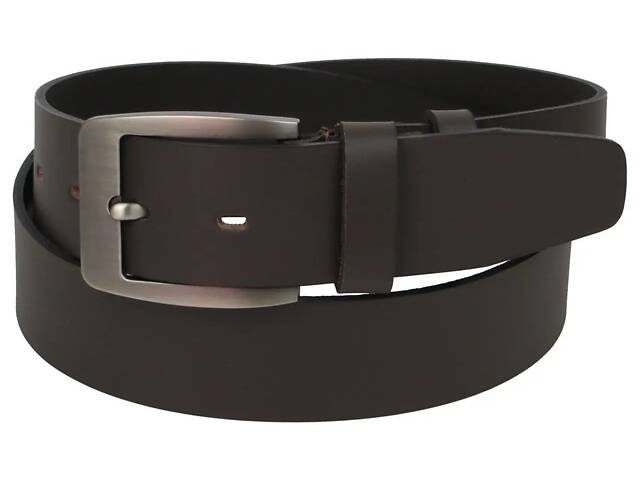 Ремень мужской Skipper кожаный 130 см Темно-коричневый (1612-45) - Фото 1