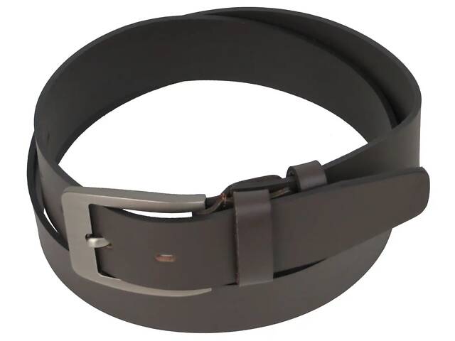 Ремень мужской Skipper кожаный 130 см Темно-коричневый (1612-45) - Фото 2