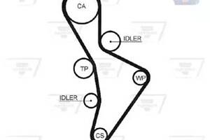 Ремень на A1, A3, A4, A6, Altea, Altea XL, Eos, Exeo, Golf, Jetta, Leon, Octavia, Passat B6, Polo, Scirocco, TT, Tole...