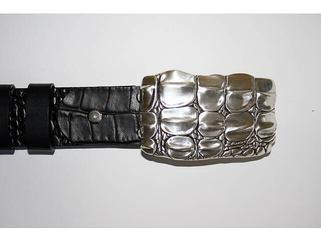 Ремень мужской пряжка Крокодил - элитный премиум ремень - Spartans - Фото 3