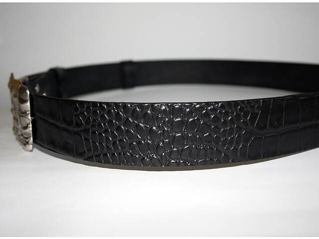 Ремень мужской пряжка Крокодил - элитный премиум ремень - Spartans - Фото 6