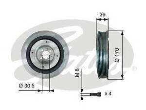 Ременный шкив, коленчатый вал GATES TVD1013A на FIAT DOBLO фургон/универсал (263)