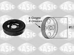 Ременный шкив, коленчатый вал SASIC 2156025 на CITROEN C4 II (B7)