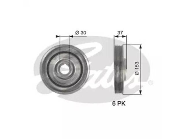 Ременный шкив на 3008, 307, 308, 407, 5008, 508, 607, 807, C-MAX, C30, C4, C4 Grand Picasso, C4 Picasso / Grand Picas...