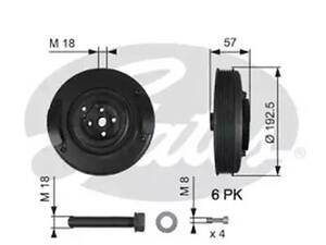 Ременный шкив на 850, A6, LT, S70, S80, Transporter T4, V70