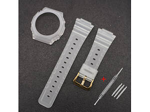 Ремешок + безель (рант) для Casio G-Shock GA-2100 Transl GD