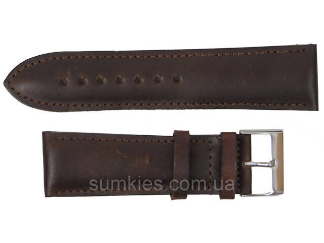 Ремінець для годинника 24 мм Mykhail Ikhtyar коричневий - Фото 1