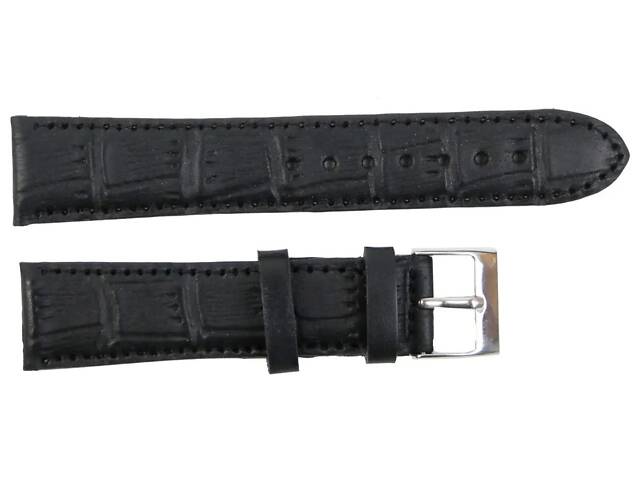 Ремінець для годинника Mykhail Ikhtyar 20х1.8х2 см Чорний (S619-20S black) - Фото 1