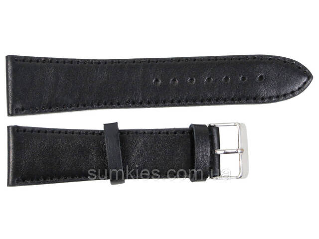 Ремінець для годинника Mykhail Ikhtyar ширина 24 мм чорний - Фото 1