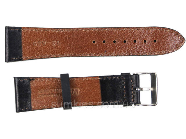 Ремінець для годинника Mykhail Ikhtyar ширина 24 мм чорний - Фото 2