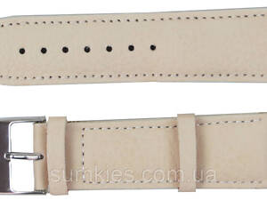 Ремінець для годинника зі шкіри Mykhail Ikhtyar Ш24 мм бежевий