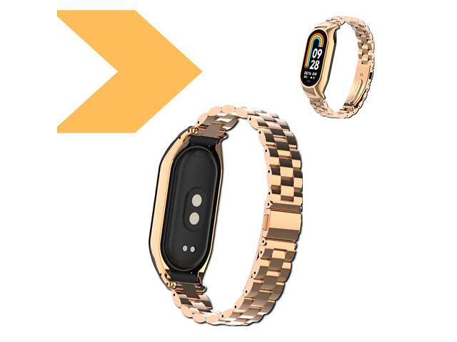 Ремешок для Mi Band 5/6 Стильный металлический XPRO №3. - Фото 2