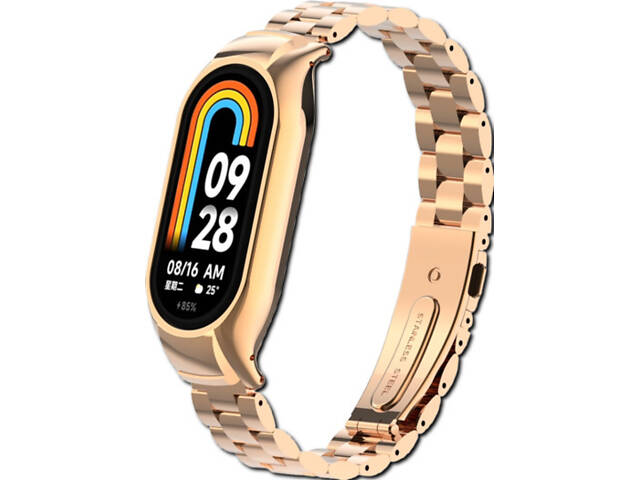 Ремешок для Mi Band 5/6 Стильный металлический XPRO №3. - Фото 1