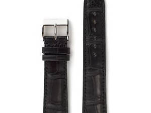 Ремінець з еко-шкіри чорний розмір 20