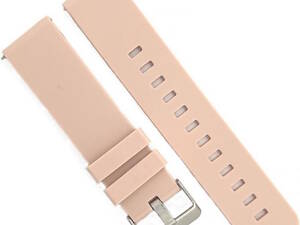 Ремешок каучуковый пудровый размер 22