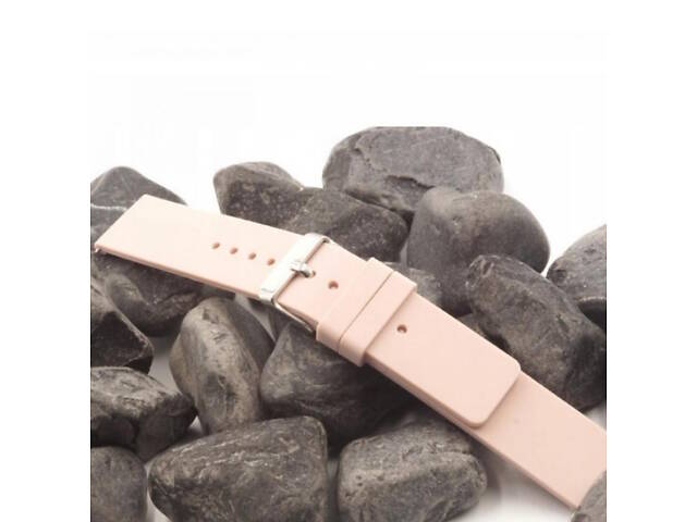 Ремінець каучуковий пудровий розмір 22 - Фото 2