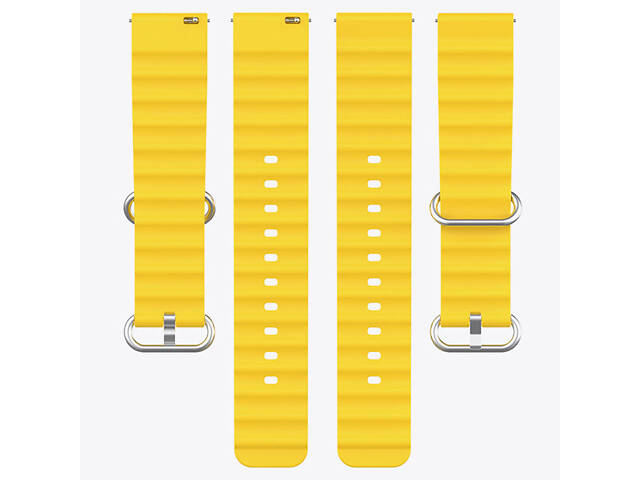 Ремешок Ocean Band для Smart Watch 22mm Желтый / Yellow - Фото 2