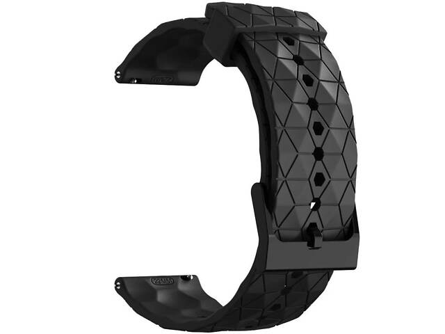 Ремінець Primolux Dimond силіконовий для годинника Huawei Watch GT / GT 2 Pro / GT 2 46 mm - Black - Фото 1