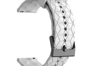 Ремінець Primolux Dimond силіконовий для годинника Huawei Watch 3 / Watch 3 Pro - White