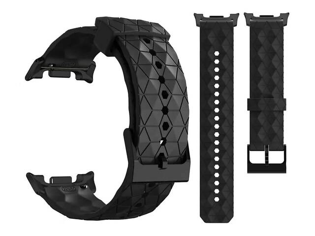 Ремінець Primolux Dimond силіконовий для годинника Samsung Galaxy Watch 8 (46 mm / 44 mm / 40 mm) - Black - Фото 4