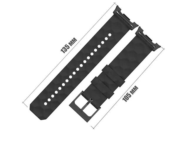 Ремінець Primolux Dimond силіконовий для годинника Samsung Galaxy Watch 8 (46 mm / 44 mm / 40 mm) - Black - Фото 5