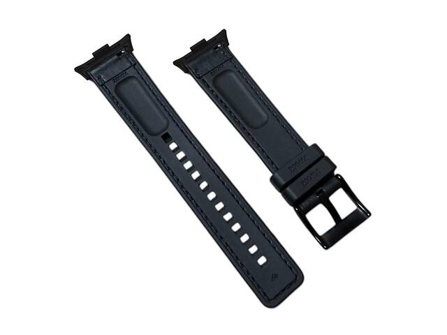 Ремінець Primolux Leather Silicone для смарт-годинника Xiaomi Redmi Watch 5 / Xiaomi Smart Band 9 Pro - Black - Фото 4