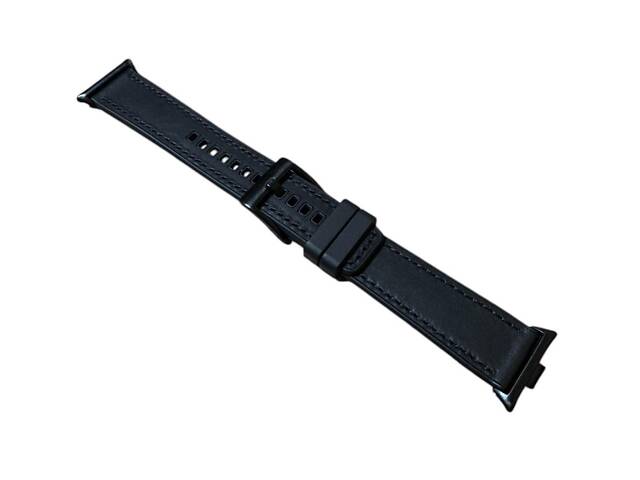 Ремінець Primolux Leather Silicone для смарт-годинника Xiaomi Redmi Watch 5 / Xiaomi Smart Band 9 Pro - Black - Фото 5