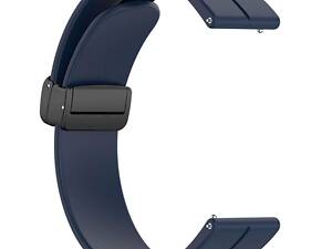 Ремінець Primolux Magnetic Silicone для годинника Garmin Vivoactive 4 - Dark Blue