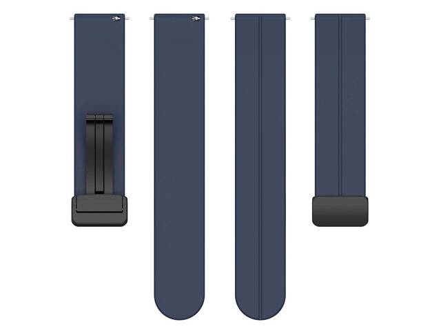 Ремінець Primolux Magnetic Silicone для годинника Garmin Vivoactive 4 - Dark Blue - Фото 4