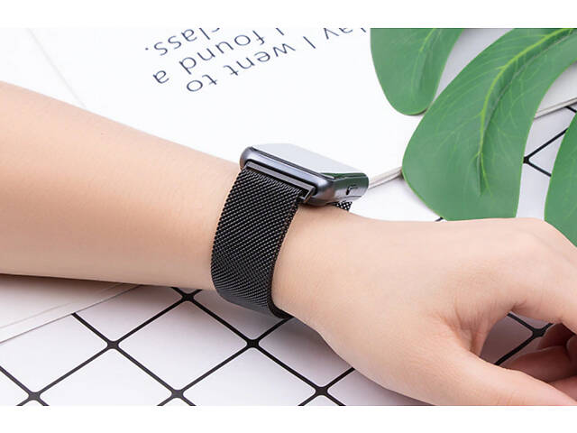 Ремінець Primolux міланський магнітний для фітнес браслета Huawei Watch Fit 2 - Black - Фото 4