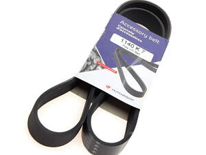 Ремінь 7PK1140 генератора Nissan Note (E11E) 2006- 1.6i 16 V (HR16DE) Hutchinson Alternator Belt