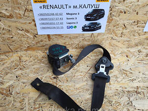 Ремінь безпеки задній лівий Renault Megane 3 09-15р. (Рено Меган ІІІ)