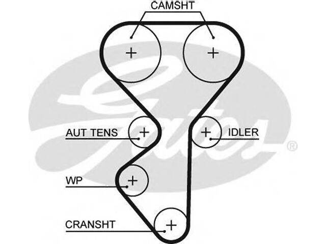 Ремінь ГРМ GATES 5631XS на LADA PRIORA универсал (2171)