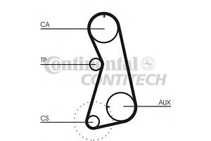 Ремінь ГРМ Golf III/Passat B5/Audi A4 1.6 >00 (ADP)