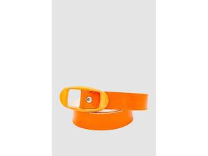 Ремінь жіночий лаковий, колір оранжевий, 196R2010W10