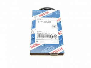 Ремінь поліклиновий BOSCH 1 987 947 893 Suzuki Vitara, SX4, Swift, Grand Vitara; Honda Civic, HR-V, City; Smart Fortwo;