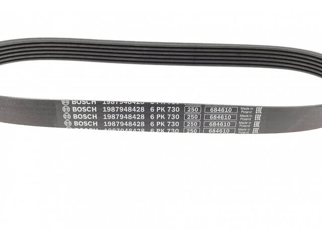 Ремінь поліклиновий BOSCH 1 987 948 428 Seat Ibiza; Peugeot Boxer, Partner, 206, 307, 207; Citroen C3, Jumper, C2, Xsara - Фото 2