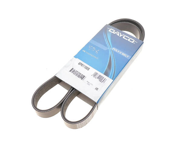 Ремінь поліклиновий DAYCO 6PK1100S Volkswagen Jetta; Audi A4, A5, Allroad, Q3, A6, Q5 06J260849F - Фото 1
