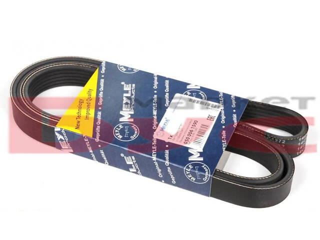Ремінь поліклиновий MEYLE 050 006 1590 Ford Mondeo; Audi A5, A4, A6, Allroad; Peugeot 406, 607, 407; Citroen C5, C6; Ope - Фото 1