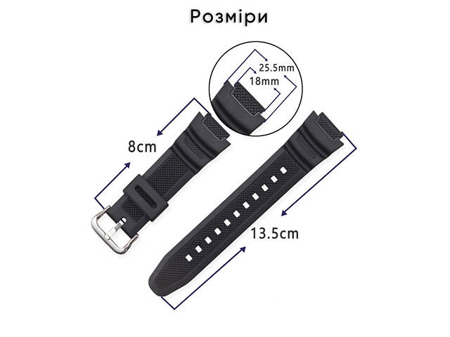 Ремінець для Casio G-Shock AE-1000/1200 Gray BK - Фото 3