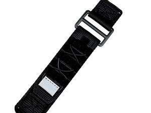 Ремінець для годинника Nylon Pro Black 22 мм