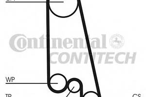 Ремкомплект ГРМ Ланос 1,5/Нексия/Авео (ремень + 1 ролик+помпа) ContiTech
