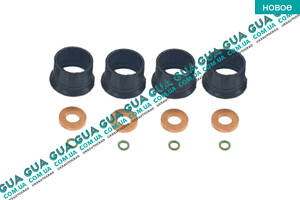 Ремкомплект топливной форсунки / уплотнительное кольцо форсунки ( шайба сальник ) комплект 4шт GZA1632 Citroen / СИТРОЭН