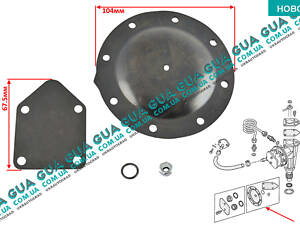 Ремкомплект вакуумного насоса ( мембрана/прокладка/кільце ущільнювача/гайка ) 101494 Audi/АУДІ 80 1980-, Audi